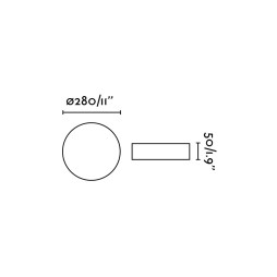 Plafón Zon dimmable Faro